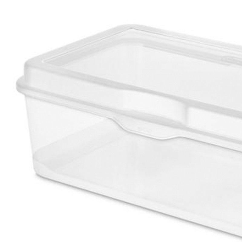 Sterilite Large Clear Flip Top Storage Box & Reviews Wayfair